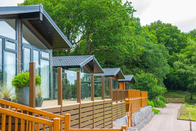 The higher level on the lodge park