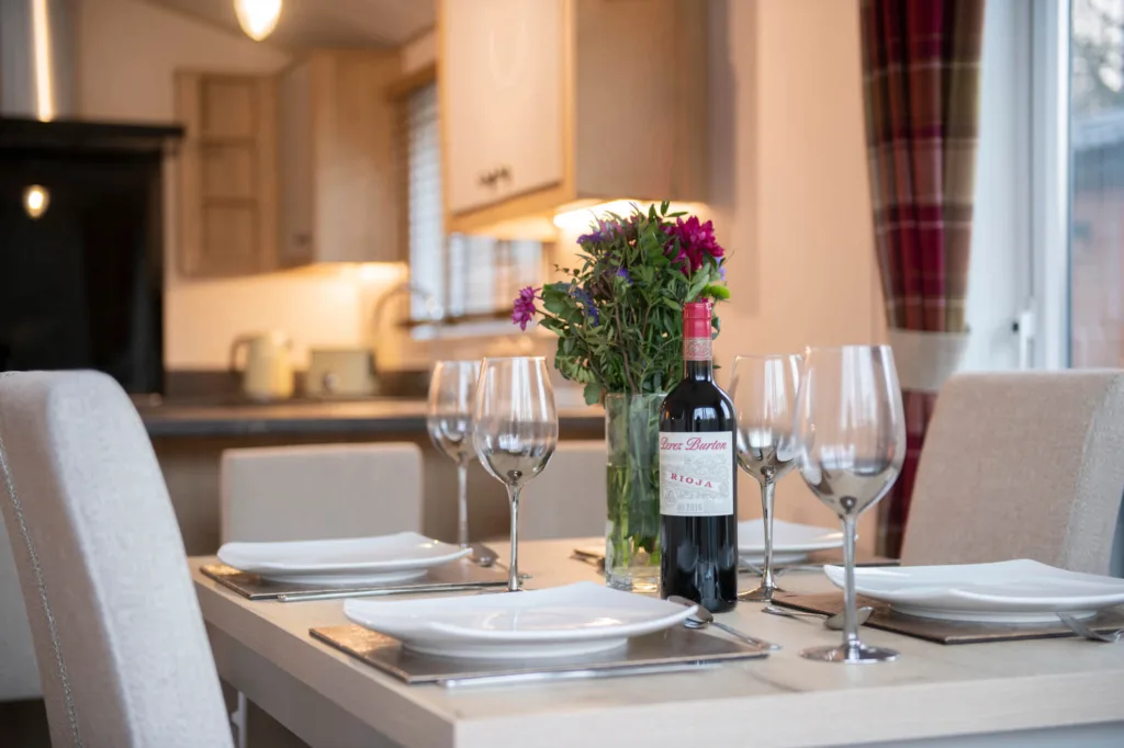 Bottle of wine with dinner