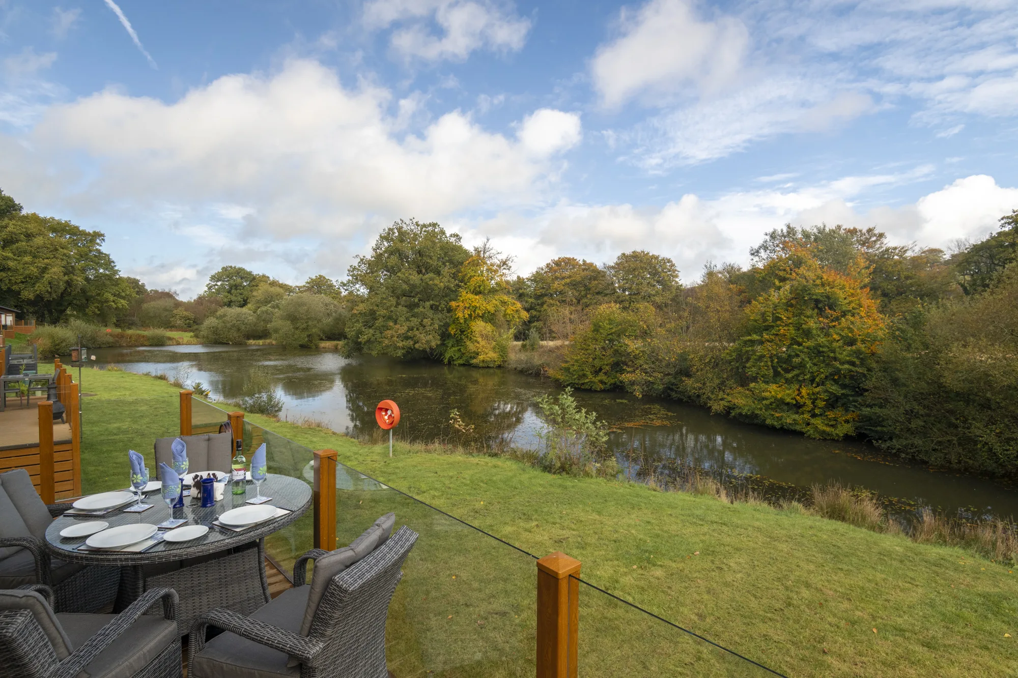 The clear view of the lake at Lakeside Haven